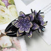 Rhinestone Flower Hair Claw - Yousweety