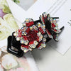 Rhinestone Flower Hair Claw - Yousweety