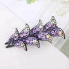 Rhinestone Flower Hair Claw - Yousweety