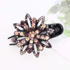 Rhinestone Flower Hair Claw - Yousweety