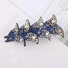 Rhinestone Flower Hair Claw - Yousweety