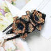 Rhinestone Flower Hair Claw - Yousweety