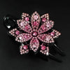 Rhinestone Flower Hair Claw - Yousweety