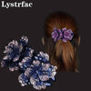 Rhinestone Flower Hair Claw - Yousweety