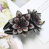 Rhinestone Flower Hair Claw - Yousweety