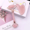 Rose Quartz Jade Roller Gua Sha Set