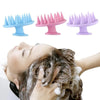 Silicone shampoo scalp and hair massager