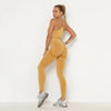 Skinny Tracksuit Breathable Bra Long Sleeve Top Seamless Outfits High Waist Push Up Leggings