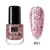 Solid Color Nail Polish Colorful Nail Sequins Long Lasting Varnish