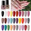 Solid Color Nail Polish Colorful Nail Sequins Long Lasting Varnish