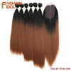 Straight Hair Bundles 7Pcs/Pack 16-20inch Hair Extension