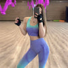 Women's gym gradient seamless yoga sets