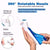 Cordless Water Flosser Dental Oral Irrigator Portable with Wireless Charge Station,IPX7 Waterproof