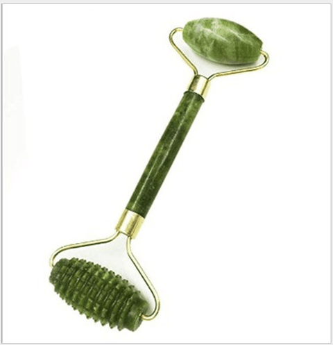 Double Head Facial Massage Roller Jade Face Slimming
