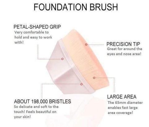 High-Density Seamless Foundation Brush