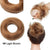 Human Hair Straight Donut Pure Color