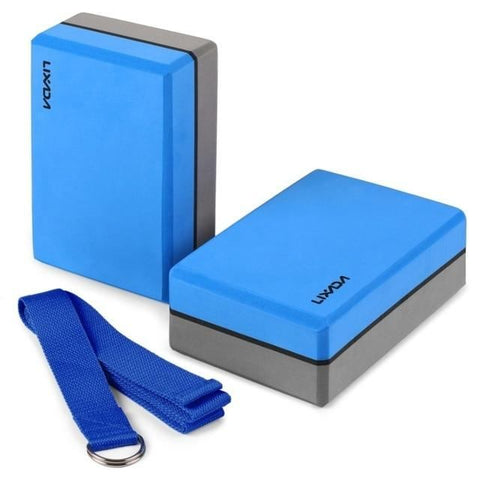Lixada 2 Pack Yoga Blocks with Yoga Strap