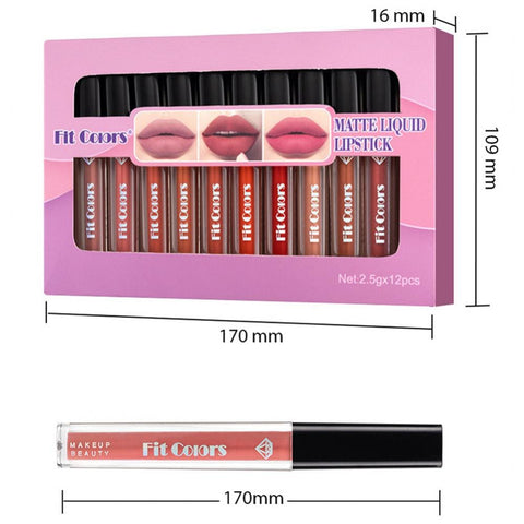 Matte Liquid Lipstick Long Lasting Waterproof Set
