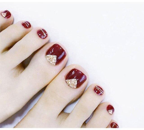 Mysterious Cat Eye Feet Nail Patch with Jelly Gum(24PCS) - Yousweety