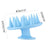Silicone shampoo scalp and hair massager