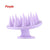 Silicone shampoo scalp and hair massager