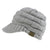 Women's Ribbed Knit Beanie Tail
